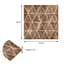 Панель стеновая Sticker Wall 3D 700х700х4мм Ромбы коричневые винтаж SW-00002007 - миниатюра 3