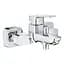 Змішувач для ванни Grohe Cubeo 1018130000 Хром - мініатюра 1