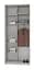 Шафа-купе дводверна MebelStar Стандарт BG ДСП/Дзеркало 100x45x240 см Аляска білий (MBS-10138) - мініатюра 2