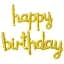Набір надувних кульок Happy Birthday 14359 2 предмети золотистий - мініатюра 1