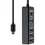 Хаб розгалужувач мультипортовий адаптер Earldom Usb-C на 4 Usb виходи et-Hub08 4 in 1 Hub - мініатюра 1