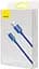 Кабель Baseus Crystal Shine Series Fast Charging Cable USB to Lightning 2.4A 1.2m CAJY000003 Blue - миниатюра 2