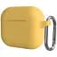 Чохол з карабіном CasePro Protective Silicone Case для AirPods 3 Yellow - мініатюра 1