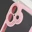 TPU чохол Transparent + Colour 1,5mm для Apple iPhone 16 (6.1) Pink - мініатюра 4
