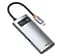 Мультипортовий адаптер USB Хаб Baseus Baseus Metal Gleam Series 4-in-1 Multifunctional Type-C HUB Docking - мініатюра 3