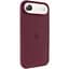 Чехол Epik Silicone Case Full Protective (AA) V2 with MagSafe для Apple iPhone 17 Air (6.5) Бордовый / Plum - миниатюра 1