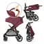 Прогулянкова коляска Kinderkraft Grande LX Burgundy - мініатюра 9