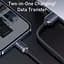 Кабель Baseus Crystal Shine Series Fast Charging Cable USB to Lightning 2.4A 2m CAJY000101 Black - миниатюра 5