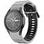 Браслет Ribbed Samsung Galaxy Watch 6 Classic 43mm 6 Classic 47mm - сіро-чорний ширина кріплення 20мм силікон Watchbands (W11-1WB75512172) - мініатюра 1