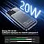 Повербанк 5000mAh Choetech B738 Black QC3.0 PD3.0 бездротова магнітна зарядка (43-00161) - мініатюра 7