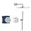 Душова система прихованого монтажу термостатична Grohe QuickFix Precision з Vitalio Rain Mono 310 34880000, Хром - мініатюра 3