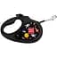 Повідець-рулетка для собак Waudog R-leash, малюнок "NASA", L, до 50 кг, 5 м, світловідбиваюча стрічка чорний - мініатюра 1