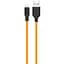 USB Cable Hoco X21 Silicone Lightning Black/Orange 1m - мініатюра 1