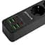 Фільтр мережевий Power Strip P-03 3 розетки 2 м Black Proove teh0024057 - мініатюра 4