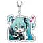 Брелок акриловий Вокалоїд Хацуне Міку Vocaloid Miku Hatsune 5 см - мініатюра 1