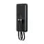 Повербанк 10000mAh Choetech B654 Black 22.5W QC3.0 PD3.0 вбудовані кабелі Type-C та Lightning (43-00147) - мініатюра 1
