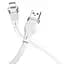 USB Cable Hoco U72 Forest Silicone Lightning White 1.2m - мініатюра 2
