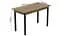 Стол кухонный Ferrum-decor Марио 75x120x80 Черный ДСП Дуб Артизан 16мм (FRD-105739) - миниатюра 3