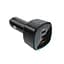 Автомобільний зарядний пристрій Acefast B18 200W(2USB-C+USB-A)fast car charger Black (6974316285953) - мініатюра 3