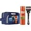 Подарочный набор для мужчин Gillette Fusion5 ProGlide: бритва + сменные катриджи 2 шт. + гель для бритья 200 мл + косметичка - миниатюра 1