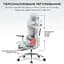 Офісне крісло Sihoo DORO C300L Mesh White with footrest (DORO-C300L-A3-102-JT) - мініатюра 8