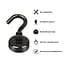 Набір магнітних гачків Semi Magnetic hooks Strong, 6 шт - Black - мініатюра 2