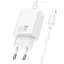 СЗУ Hoco N63 Gentle PD30W+QC3.0 (1USB-A/1C) + кабель Type-C to Lightning White - миниатюра 3