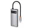 Мультипортовий адаптер USB Хаб Baseus Baseus Metal Gleam Series 4-in-1 Multifunctional Type-C HUB Docking - мініатюра 4