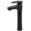 Смеситель для умывальника Plamix Cezar-001 High SET Matte black PM0664 Черный матовый - миниатюра 1