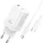 Сетевое зарядное устройство XO CE10 1USB-C PD 65W Charger + type-c cable White - миниатюра 1