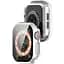 Чохол-накладка DK для Apple Watch 46mm (Series 10) Пластик Soft-Touch Glass Full Cover (silver) - мініатюра 2