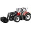 Трактор Bruder Steyr 6300 Terrus с погрузчиком красный с белым (03181) - миниатюра 1