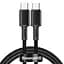 Кабель Baseus High Density Braided Cable Type-C to Type-C 100W 2m CATGD-A01 Black - мініатюра 1