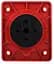 Розетка врізна 32А P4 IP44 3P+PE ГВ АСКО-УКРЕМ (A0080030005) - мініатюра 2