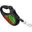 Повідець-рулетка для собак Waudog R-leash, малюнок "Калина", S, до 15 кг, 5 м, світловідбиваюча стрічка чорний - мініатюра 3