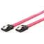 Кабель Sata Red 10 см Cablexpert с защелками (CC-SataM-DATA-0.1 м) - миниатюра 1