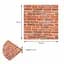 Декоративна 3D панель Sticker Wall самоклейка 700x770x3мм Руда Катеринославська цегла 044-3 SW-00000696 - мініатюра 3
