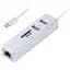 Хаб Usb Maxxter NECH-2P-SD-01, сріблястий, Type-C 3.1 - 2xUsb 3.0 / GLan / microSD / SD, кабель 17 см, алюмінієвий корпус - мініатюра 1