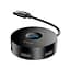 Мультипортовий адаптер USB Хаб Baseus Round Box 1 USB3.0 + 3 USB2.0 CAHUB-F01 Black - мініатюра 3