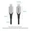 Кабель Vention Cotton Braided USB-C to USB-C 3.1 Cable 0.5M Gray (TAAHD) - мініатюра 7