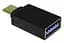 Переходник Type-C (M) - USB 3.0 (F), черный, Lapara (LA-MaleTypeC -FemaleUSB3.0 черный) - миниатюра 1