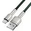 Кабель Baseus Cafule Metal Lightning 2.4A (2m) green (CALJK-B06) - мініатюра 2