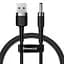 Кабель Baseus Cafule Cable USB to DC 3.5mm 1m CADKLF-G1 Black-Grey - мініатюра 1