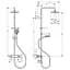 Душова система Hansgrohe Vernis Blend Showerpipe Reno 220 26276000 хром - мініатюра 2