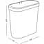 Ведро для мусора MBM My Home узкое без крышки 10 л белое (BIN-08 10L WHITE) - миниатюра 5