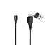 USB Cable Hoco U26 Multi-Functional Lightning Black 1m - мініатюра 1