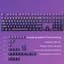 Набір кейкапів PBT Purple Gradient (130+) / фіолетовий OEM-комплект для ANSI / ISO клавіатур, Фіолетовий - мініатюра 1