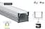 LED профіль врізний. Розсіювач PC морозний в комплекті. 2м KLOODI KLP1612KR 2 - мініатюра 5
