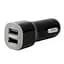 Зарядка для телефона в авто 12-24 V "Remax CC201" 2хUSB Чорна, автомобільний зарядний пристрій 1/2.1А (ST) - мініатюра 4