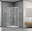 Душова кабіна Dusel DL197H Chrome 1000x1000x1900, Хром, Універсальна, прозорий, хром, 100x100 - мініатюра 3
